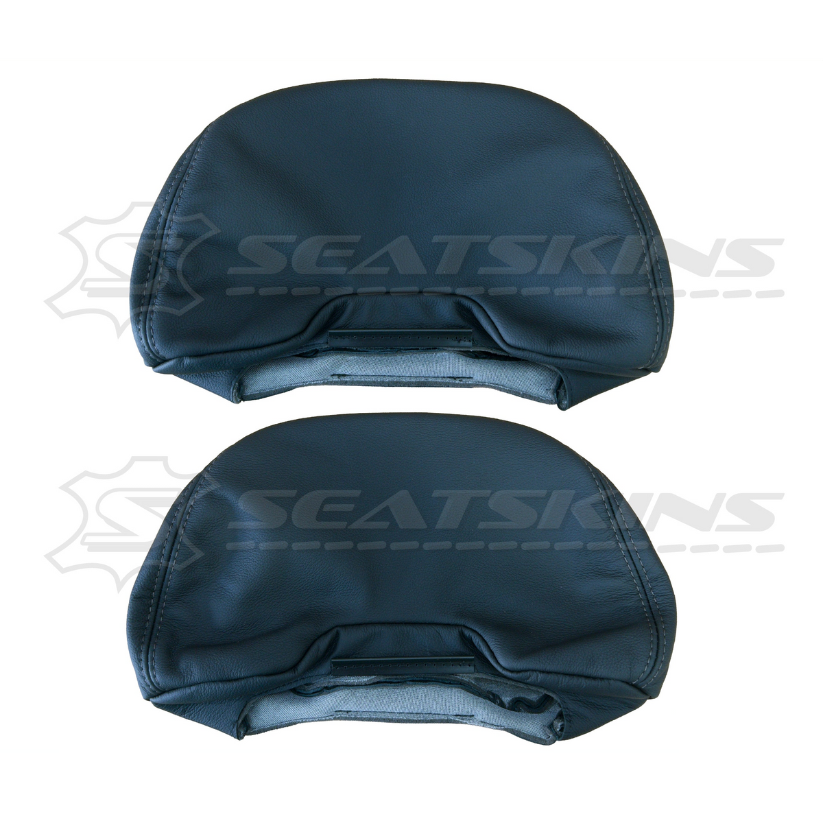 LEATHER SEATS TRIM KIT SKINS FOR FORD BA/BF FRONT 2 SEATS RED XR LOGO OEM STYLE