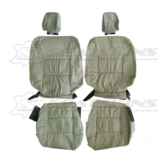 Replacement leather seat trim kit for TOYOTA LANDCRUISER 100 series sahara beige 2 seats