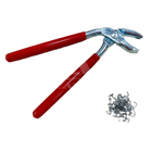 Trim Fixing Tool for Car Seats C-CLIP Hog Ring Pliers & 100pcs Clips/Rings 19mm