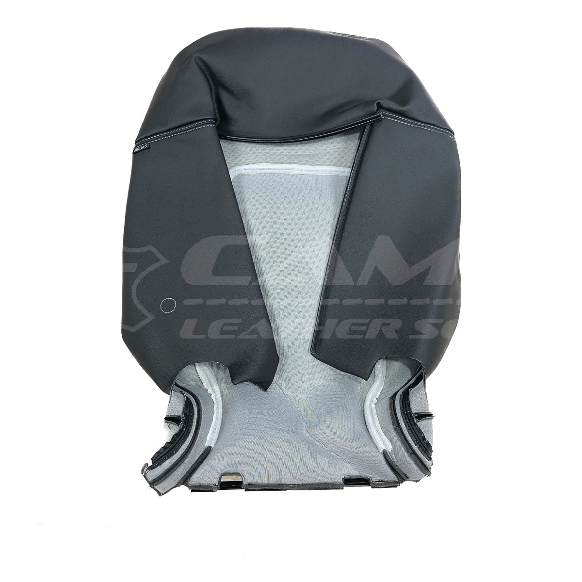 LEATHER TRIM FOR HOLDEN FRONT SEAT BACK REST VE SS SSV ONYX GREY SILVER STITCH LH OR RH