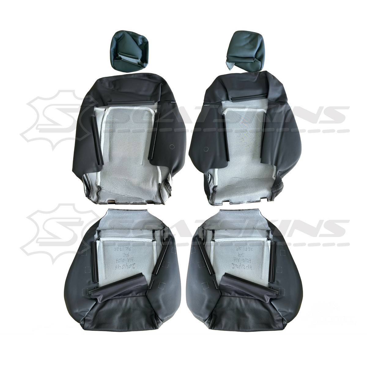 LEATHER SEATS TRIM KIT FOR HOLDEN VE SSV UTE SSV LOGO EMBROIDERED WITH RED V