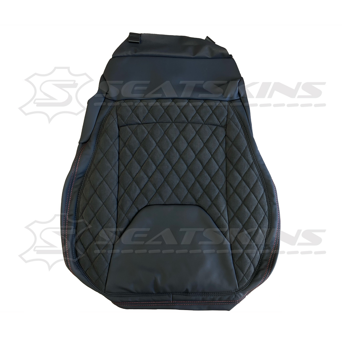LEATHER SEATS TRIM KIT FOR HSV VF GTSR 2 SEATS ALCANTARA & BLACK NAPPA LEATHER