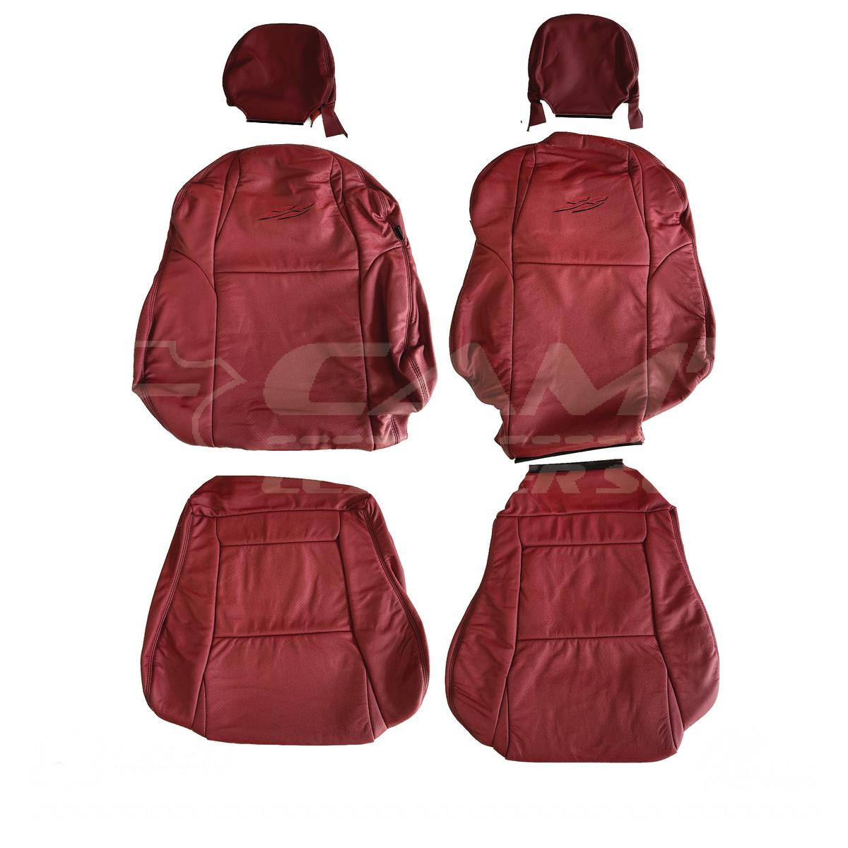 LEATHER SEATS TRIM KIT FOR HOLDEN VY S2 / VZ SS WAGON RED HOT FACTORY STYLE