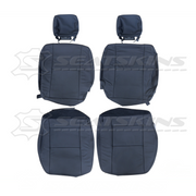 LEATHER SEATS TRIM KIT FOR TOYOTA LANDCRUISER 79 SERIES DARK GREY FRONT 2 SEATS