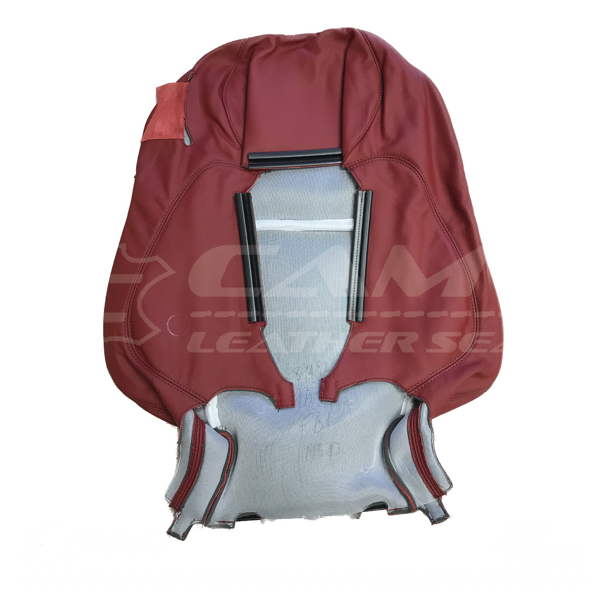LEATHER TRIM FOR HOLDEN MONARO VZ FRONT SEAT BACK REST RED HOT LH OR RH