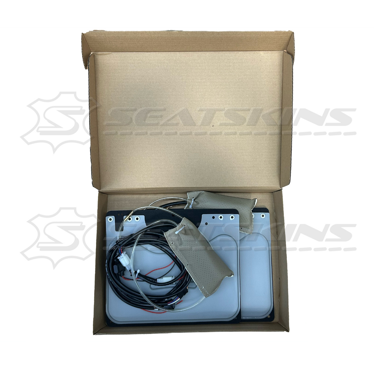Seat lumbar support system universal electric 12v for 2 seats – product view 3