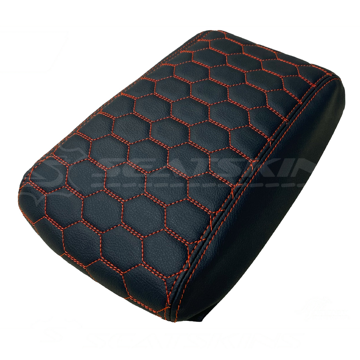 Console armrest cover custom to fit FORD ba bf hexagon stitch choose colour – product view 9