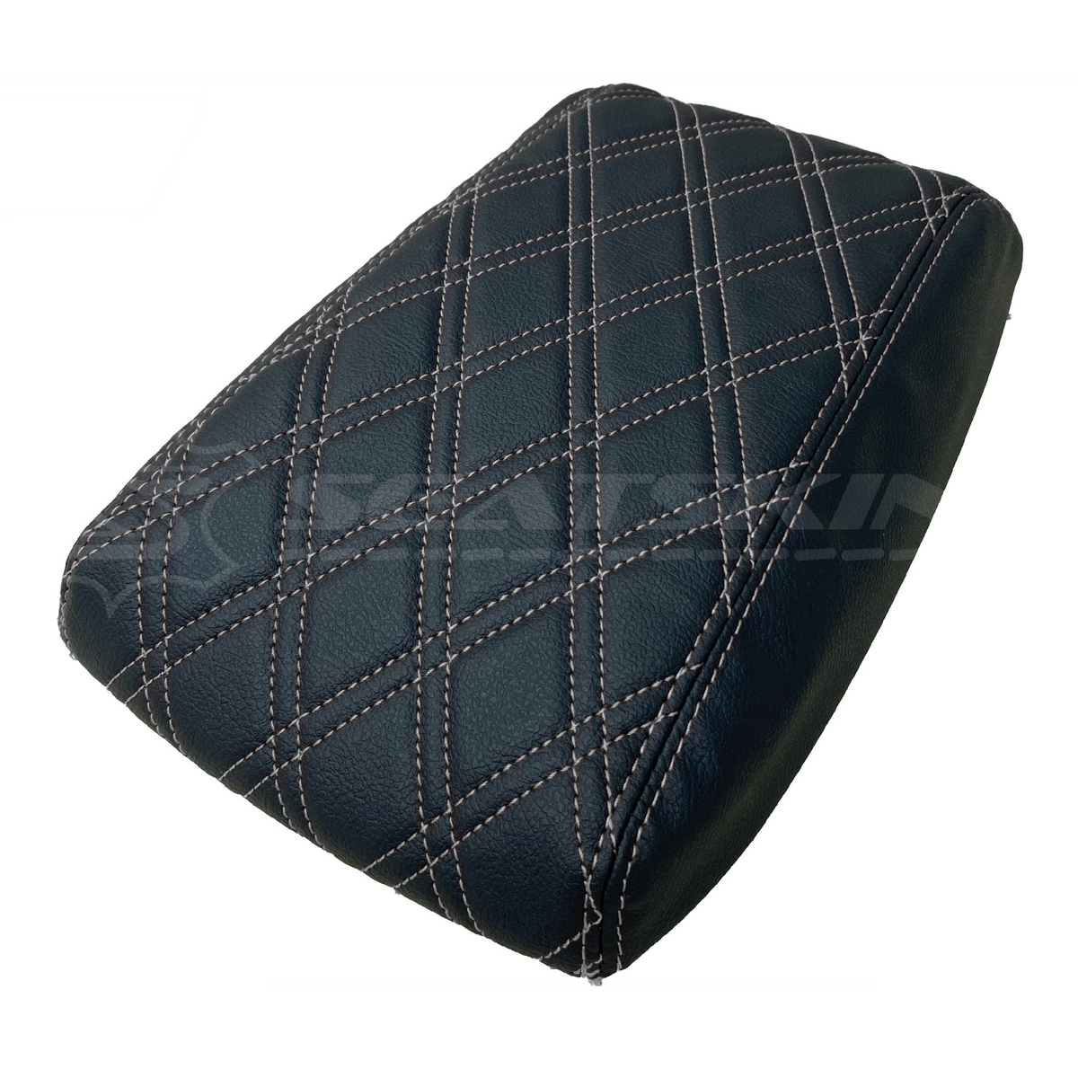 CONSOLE COVER ARM REST CUSTOM TO FIT FORD BA BF TWIN DIAMOND STITCH CHOOSE COLOUR