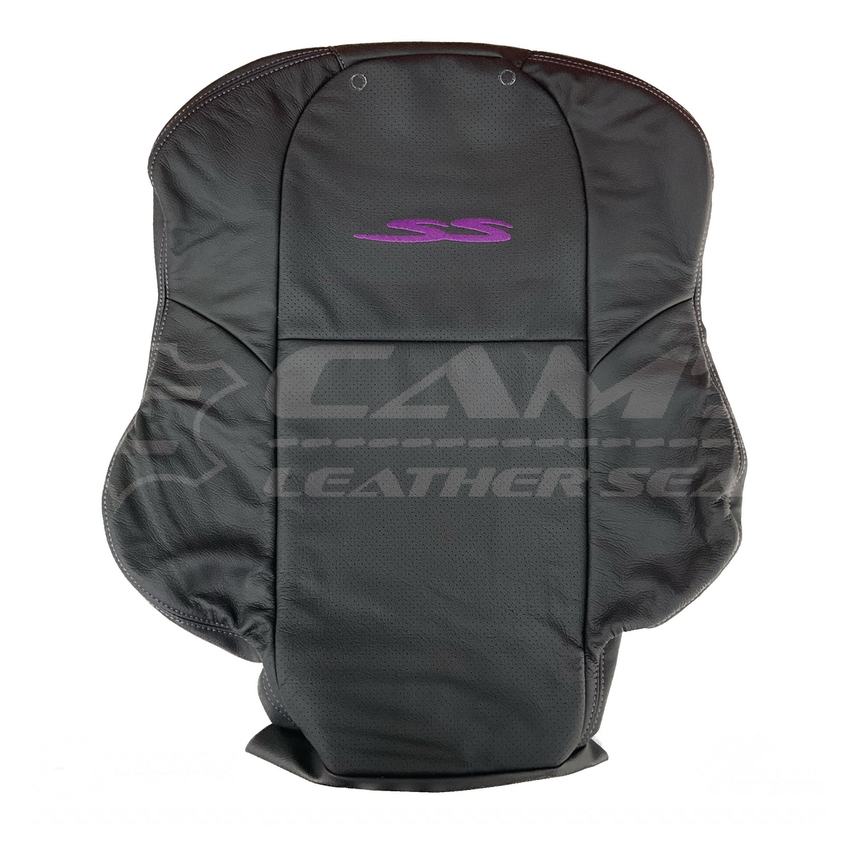LEATHER SEATS TRIM KIT FOR HOLDEN VT/VX SS UTE BLACK WITH PURPLE STITCHING