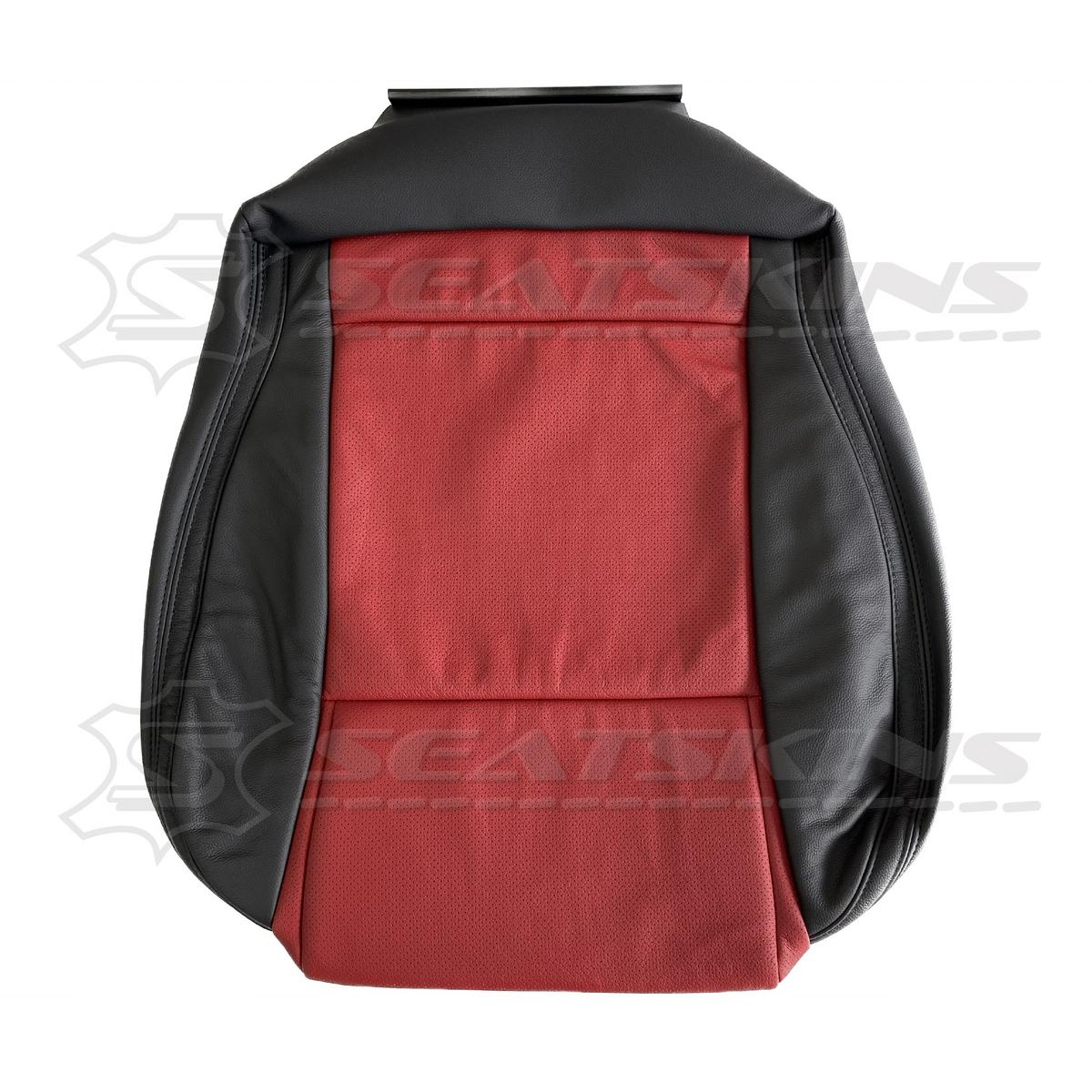 LEATHER SEATS TRIM KIT FOR VE SS SSV SEATS ONYX & RED HOT INSERTS 2 SEATS