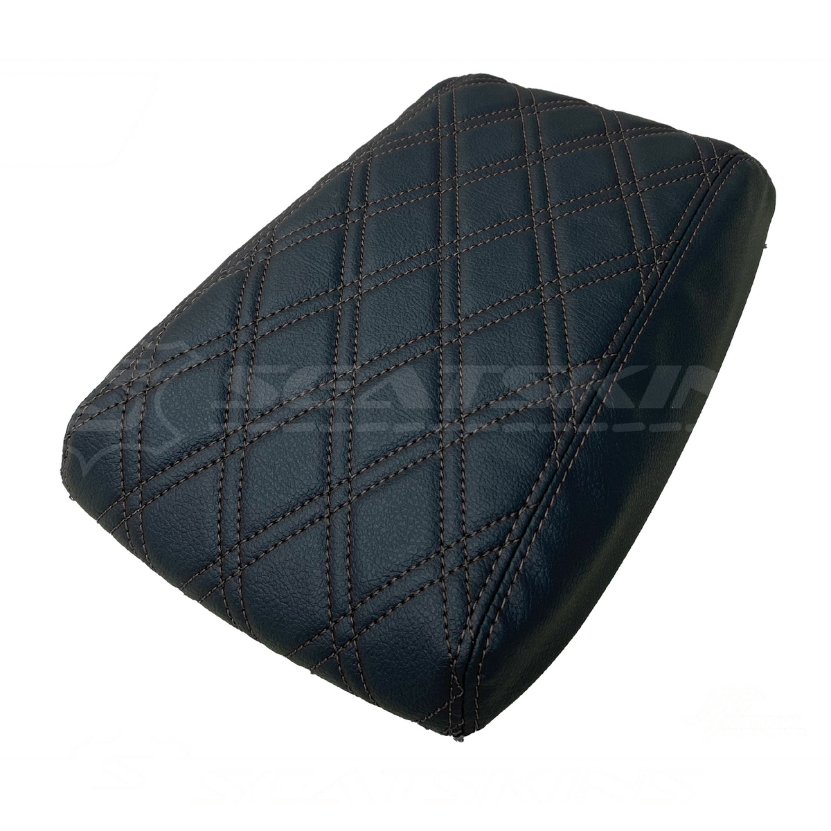 CONSOLE COVER ARM REST CUSTOM TO FIT FORD BA BF TWIN DIAMOND STITCH CHOOSE COLOUR