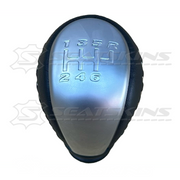 MANUAL GEAR SHIFT KNOB AND CAP TO FIT HOLDEN VY/VZ/VE SILVER STITCHING