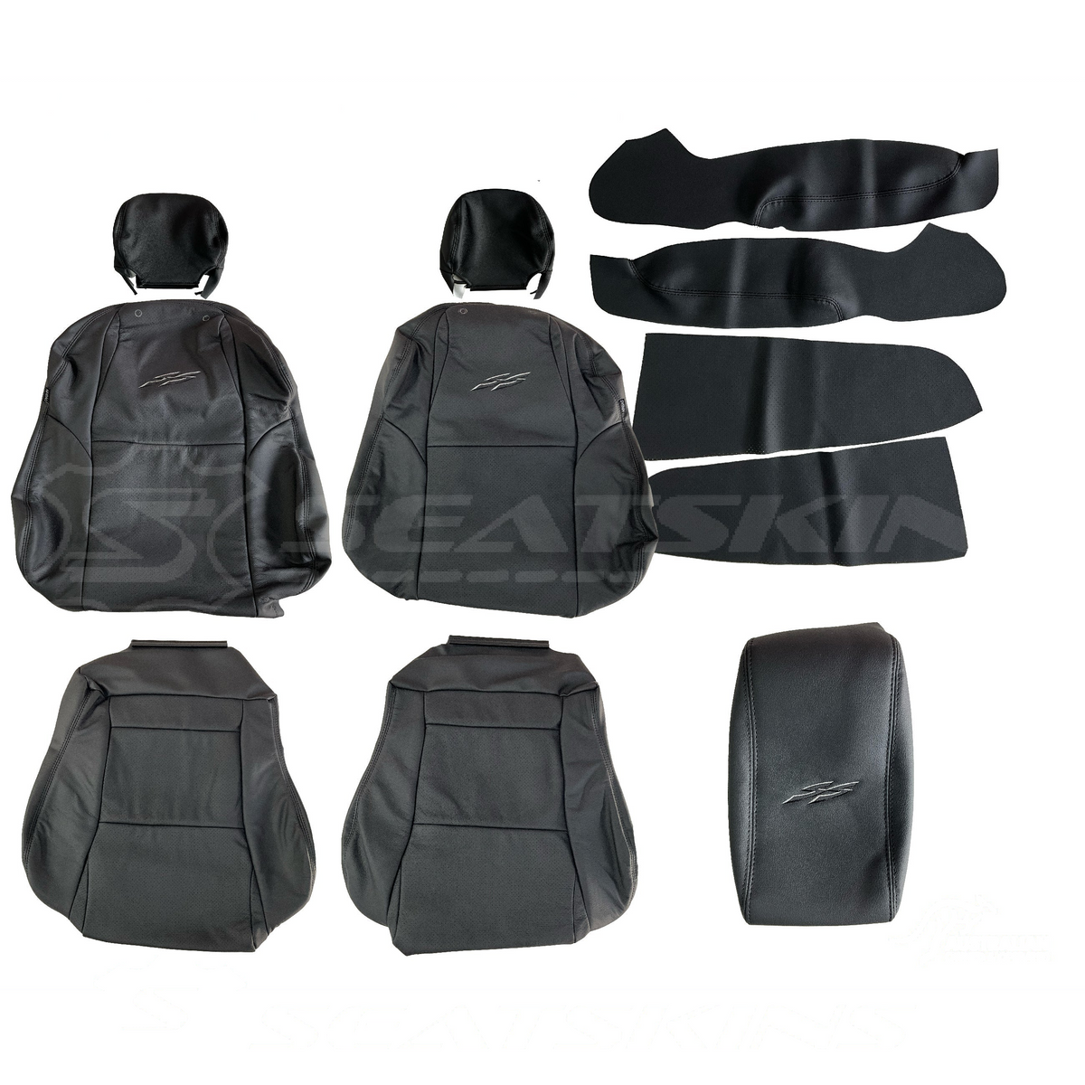 LEATHER SEATS TRIM KIT FOR HOLDEN VY S2 / VZ SS 2 SEATS FACTORY ANTHRACITE STYLE
