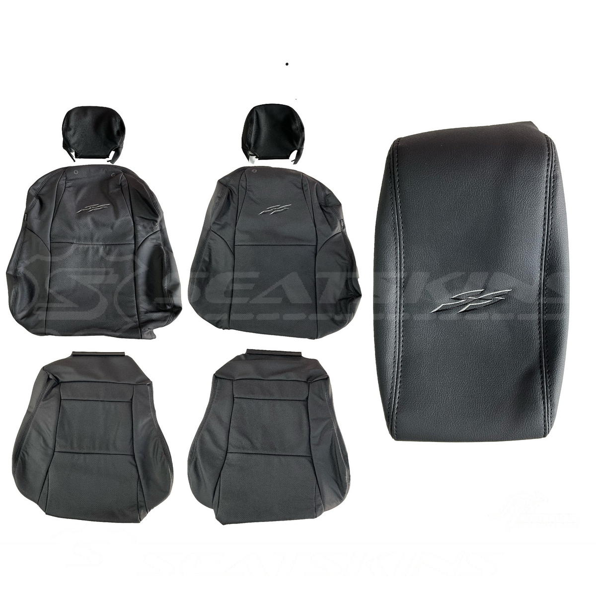 LEATHER SEATS TRIM KIT FOR HOLDEN VY S2 / VZ SS 2 SEATS FACTORY ANTHRACITE STYLE