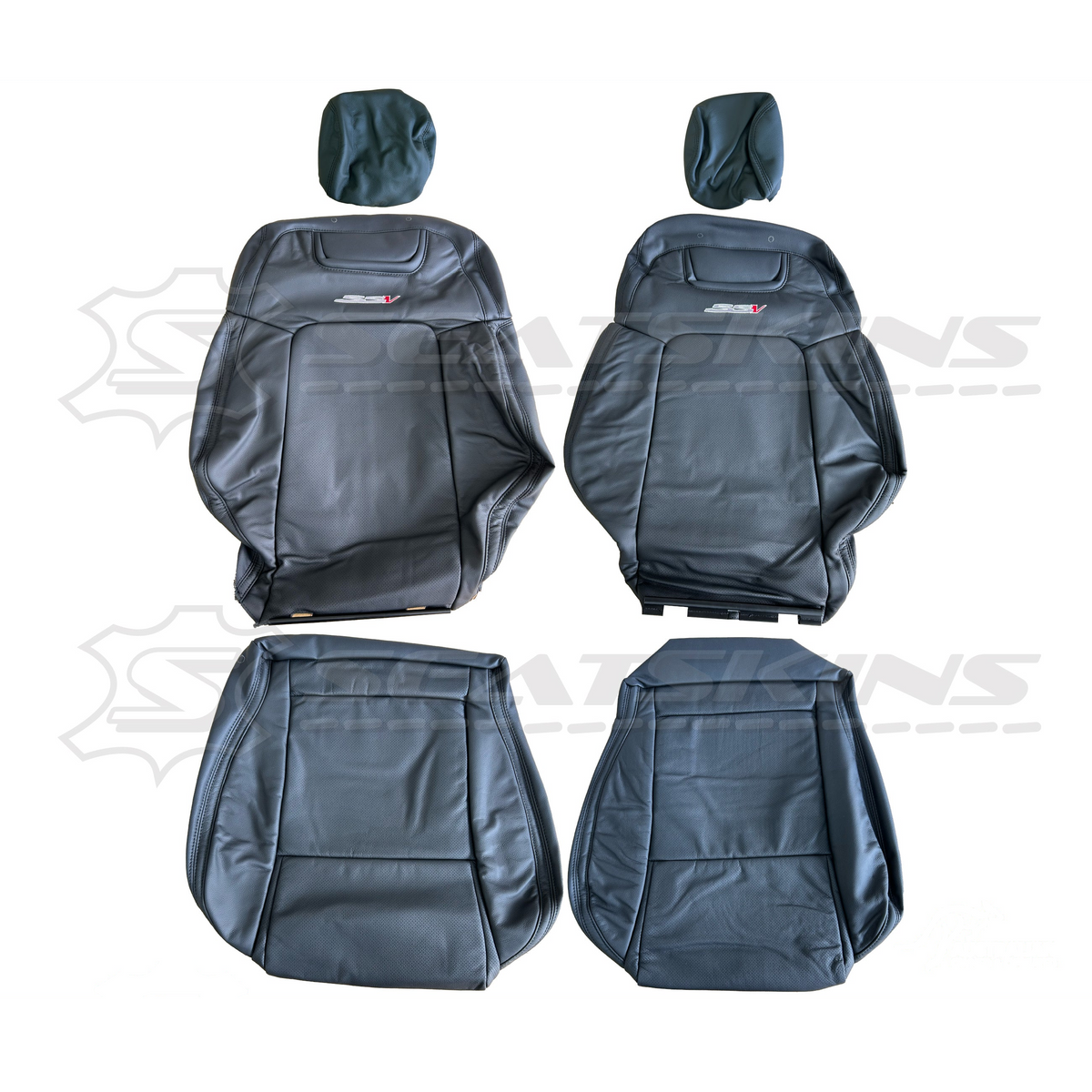 LEATHER SEATS TRIM KIT FOR HOLDEN VE SSV UTE SSV LOGO EMBROIDERED WITH RED V