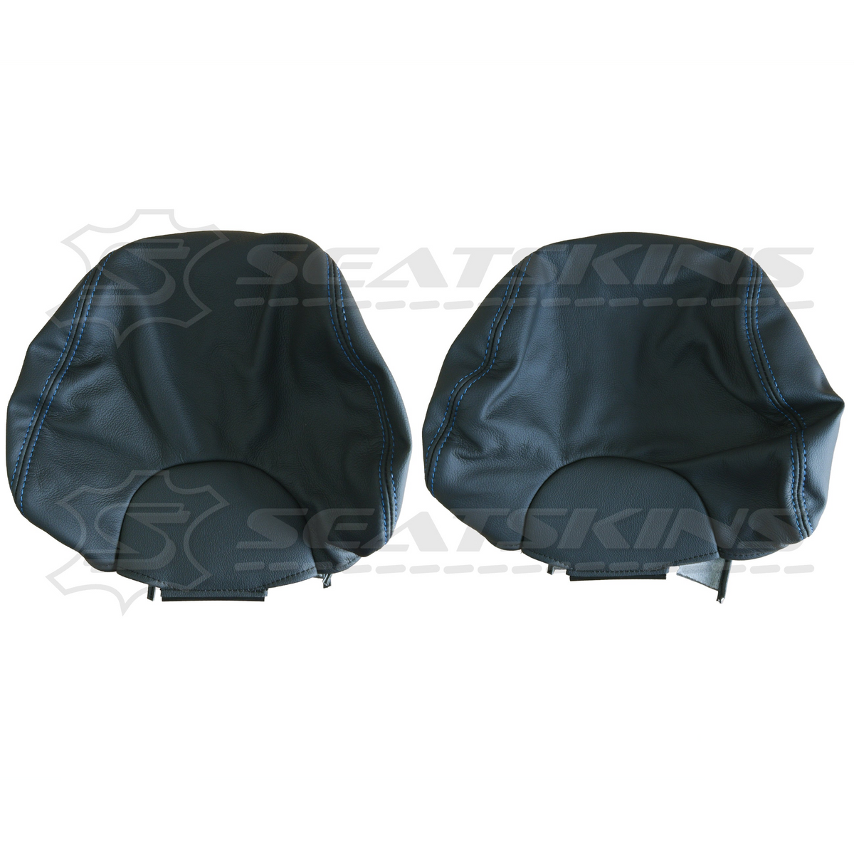 LEATHER SEATS TRIM KIT SKINS FOR FORD BA/BF FALCON BLUE XR6 TURBO LOGO 2 SEATS