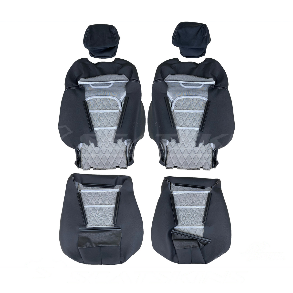 LEATHER SEATS TRIM KIT FOR VE HSV HOLDEN GTS / MALOO 2 SEAT DIAMOND STITCH