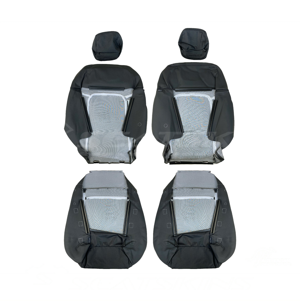 LEATHER SEATS TRIM KIT FOR VE SS 5 SEATS SEDAN/WAGON ONYX BLACK FACTORY STYLE