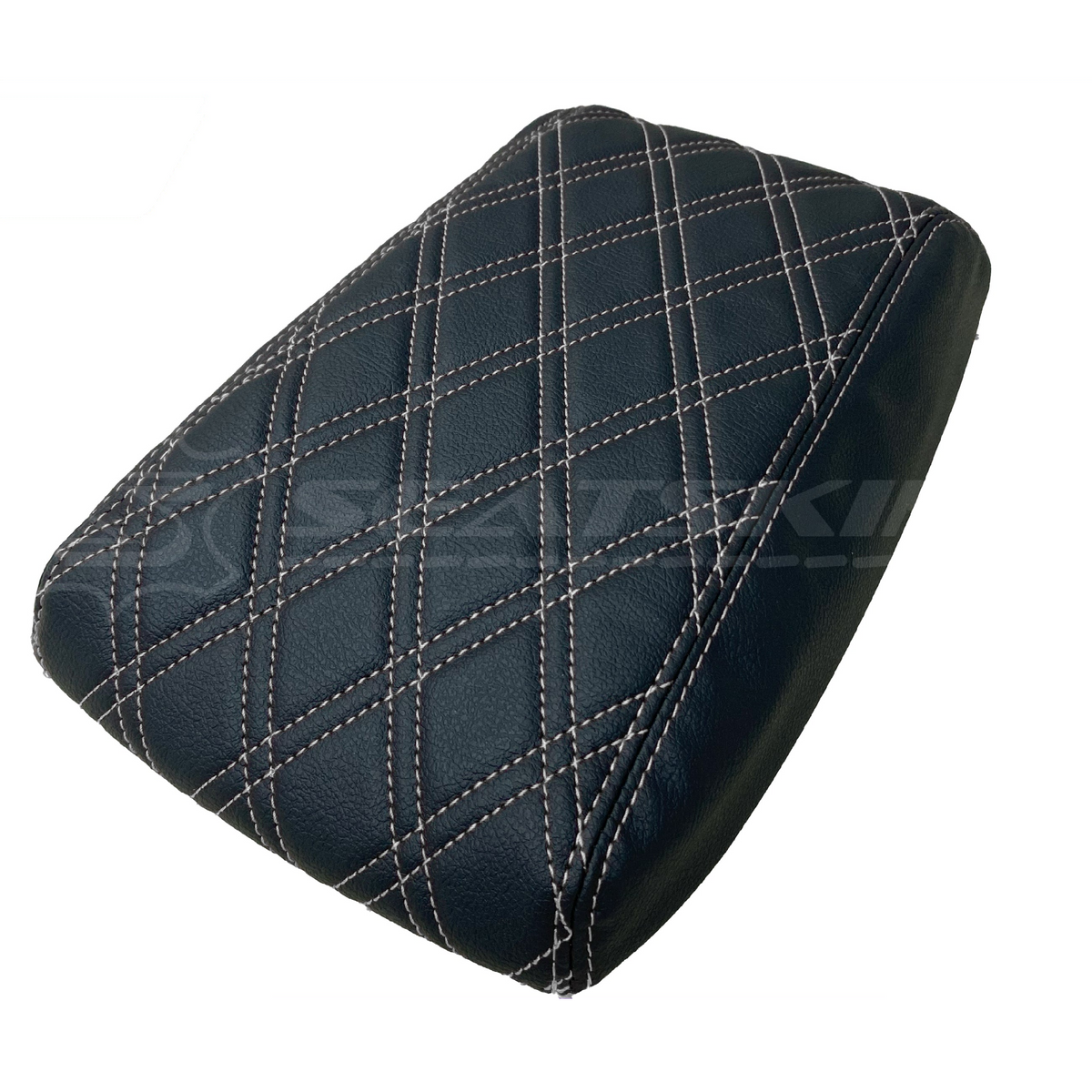 CONSOLE COVER ARM REST CUSTOM TO FIT FORD BA BF TWIN DIAMOND STITCH CHOOSE COLOUR