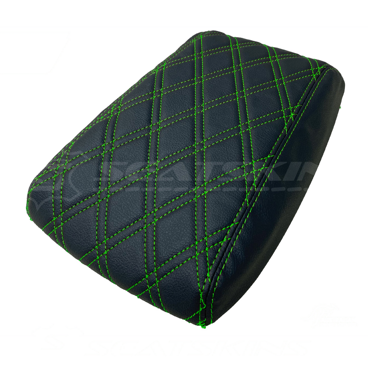 CONSOLE COVER ARM REST CUSTOM TO FIT FORD BA BF TWIN DIAMOND STITCH CHOOSE COLOUR
