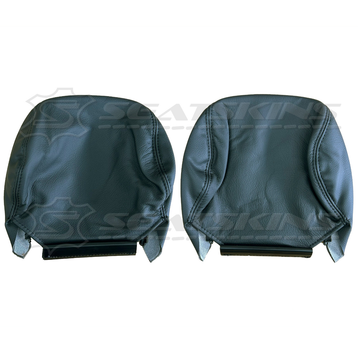 LEATHER SEATS TRIM KIT SKINS TO FIT HOLDEN VY SERIES 1 BLACK LEATHER 2 SEATS