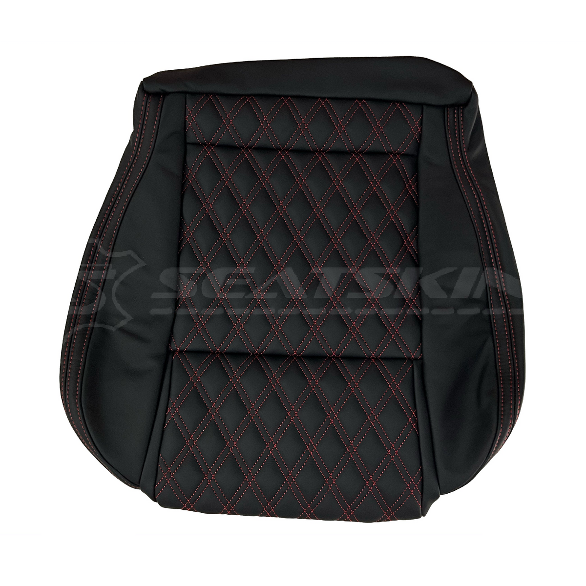 LEATHER SEATS TRIM KIT FOR HOLDEN VE SS SSV UTE ONYX WITH RED STITCHING