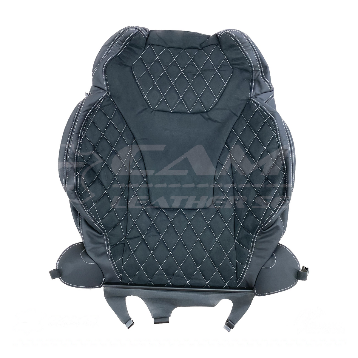 LEATHER SEATS TRIM KIT FOR HOLDEN VF GTS HSV STYLE BLACK SUEDE DIAMOND UTE