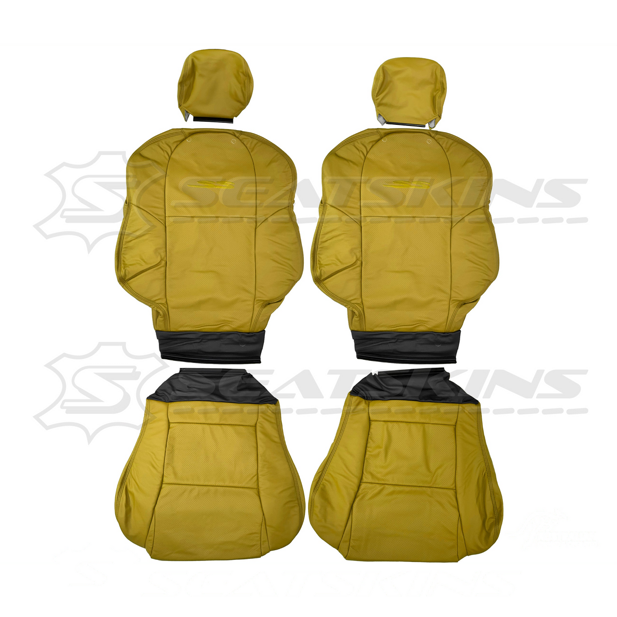 LEATHER SEATS TRIM KIT FOR HYPER YELLOW VX VU SS SEDAN OR UTE REPRO PRE-ORDER