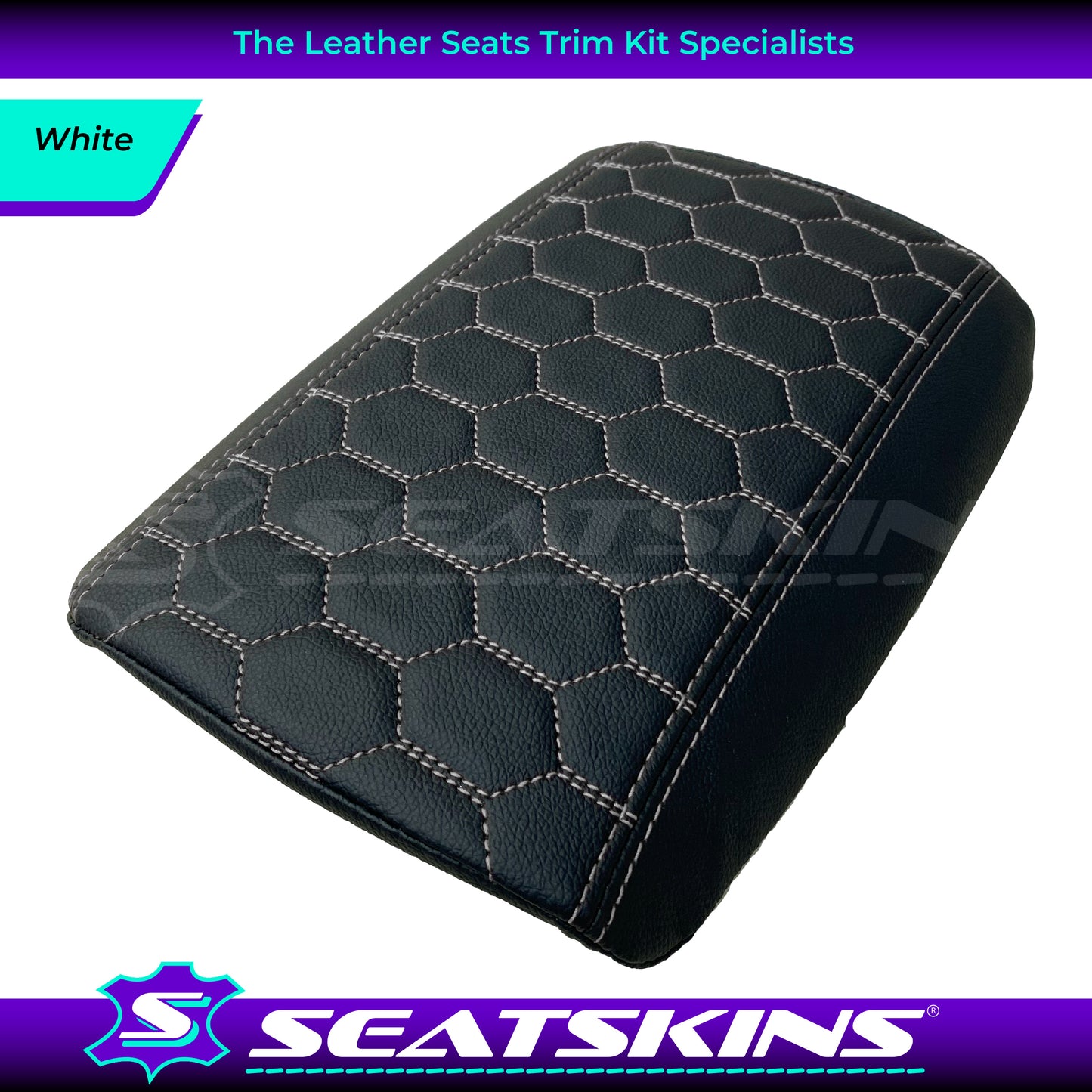 CONSOLE COVER ARM REST CUSTOM TO FIT HOLDEN VE VF LOW HEXAGON STITCH CHOOSE COLOUR